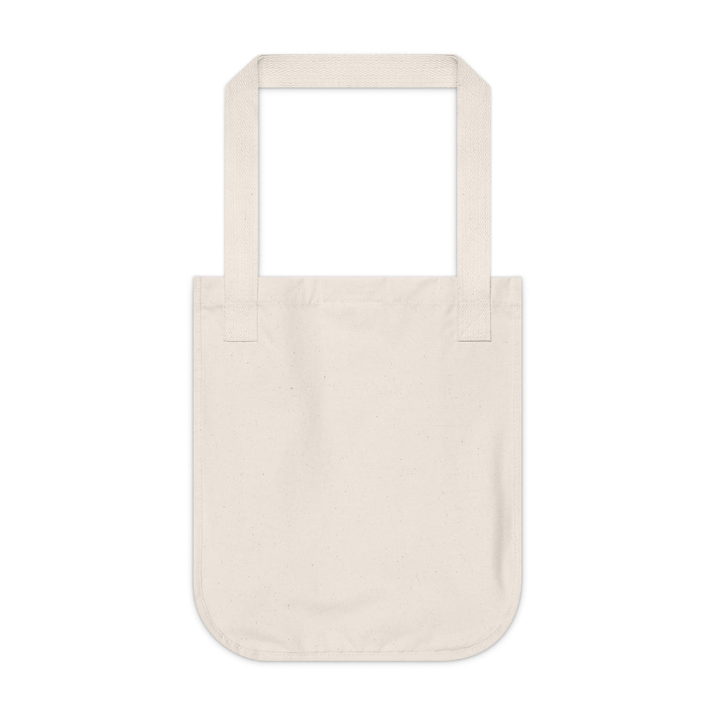 Organic Tote Bag with 'Tranquil Mountain View 1' I Original Artwork by American Artist Barbara Cleary