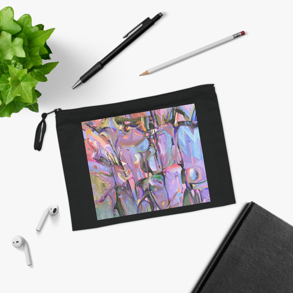 Eco-Friendly Pouch with 'Passages' I Original Artwork by American Artist Barbara Cleary