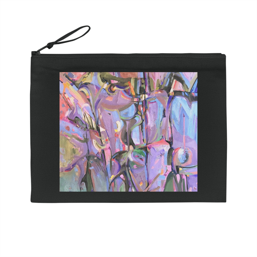 Eco-Friendly Pouch with 'Passages' I Original Artwork by American Artist Barbara Cleary